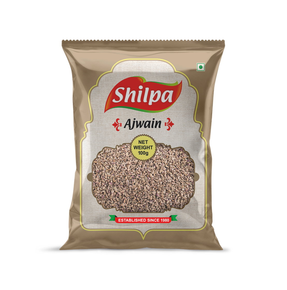 Shilpa Whole Ajwain (Carom) Seeds 100g Pouch