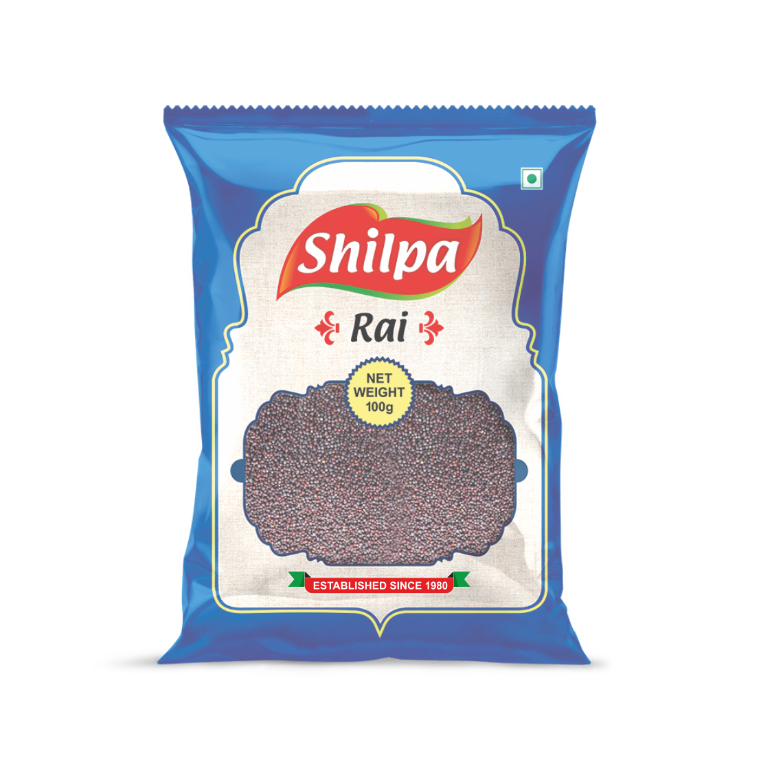 Shilpa Whole Rai (Mustard) Seeds 100g Pouch