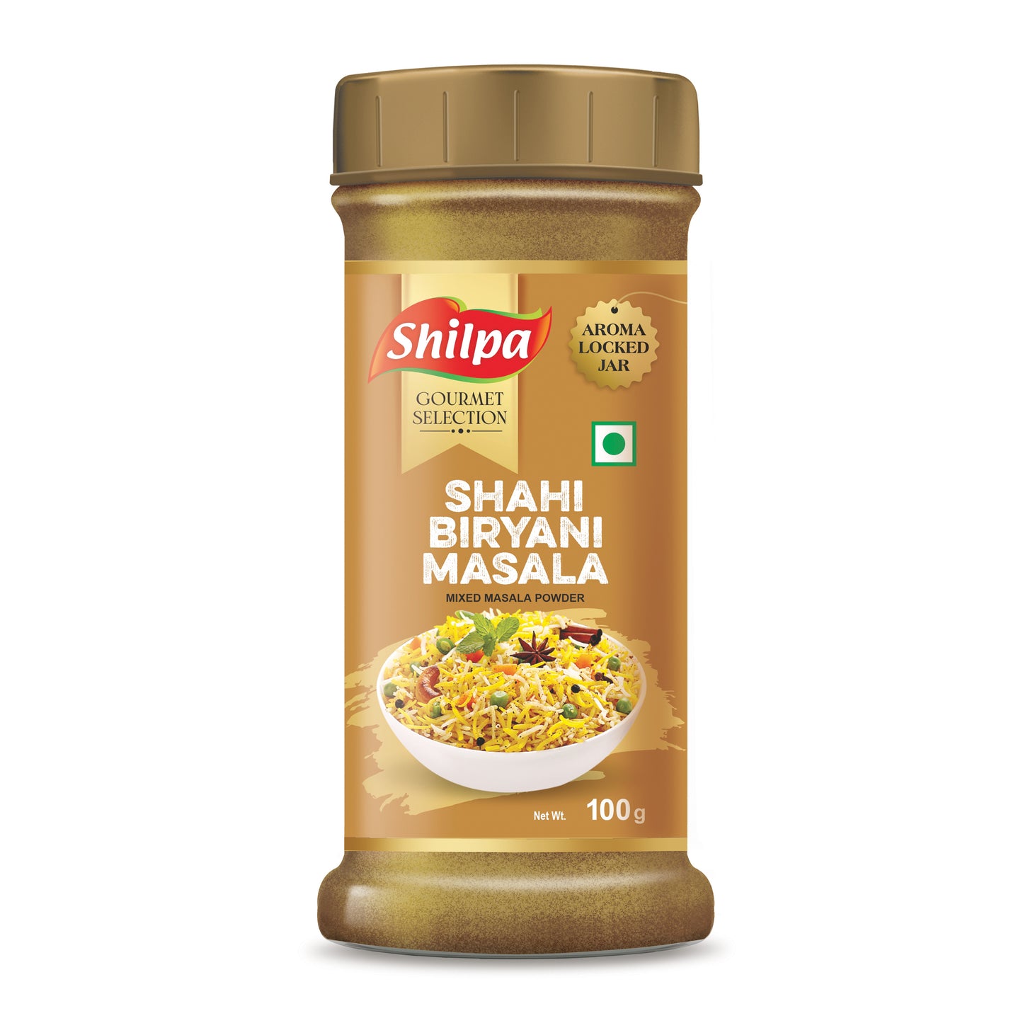 Shilpa Shahi Biryani Masala, Mixed Masala Powder 100g Jar