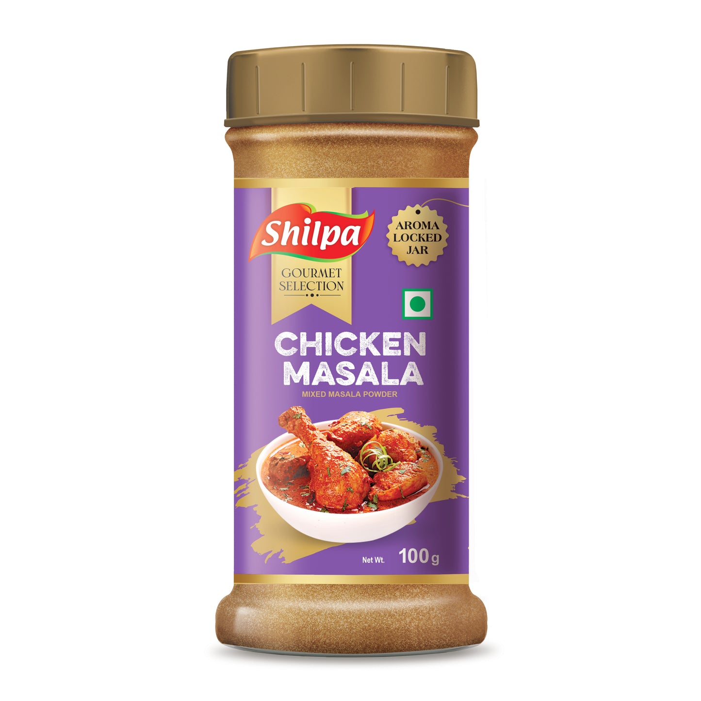 Shilpa Chicken Masala, Mixed Masala Powder 100g Jar