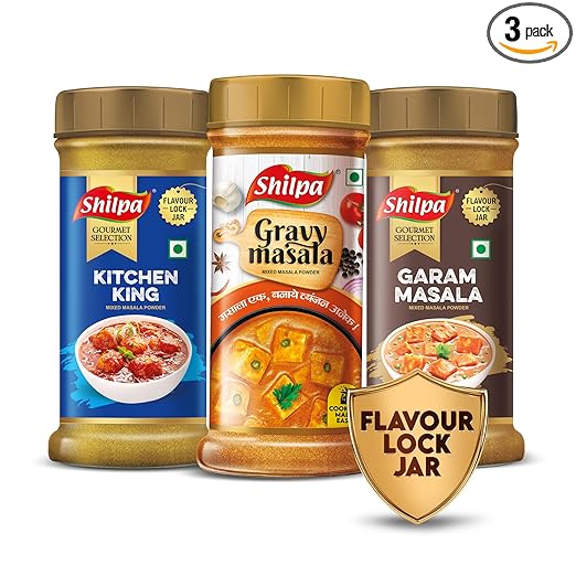 Kitchen Gravy Garam Masala – Combo of 3 x 100g Jars | Bold & Aromatic Spice Blend for Rich Indian Curries