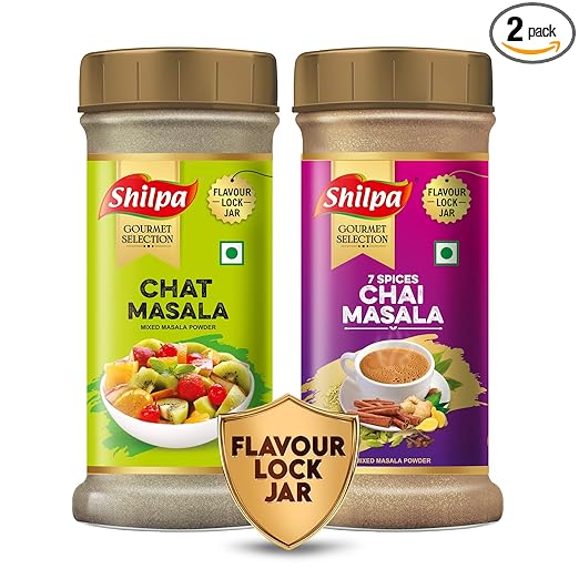 Chai Pakoda Combo – Chat & Chai Masala Blend – 2 x 100g Jars | Tangy Chaat Masala & Aromatic Tea Spice | Perfect for Rainy Day Snacks & Masala Chai