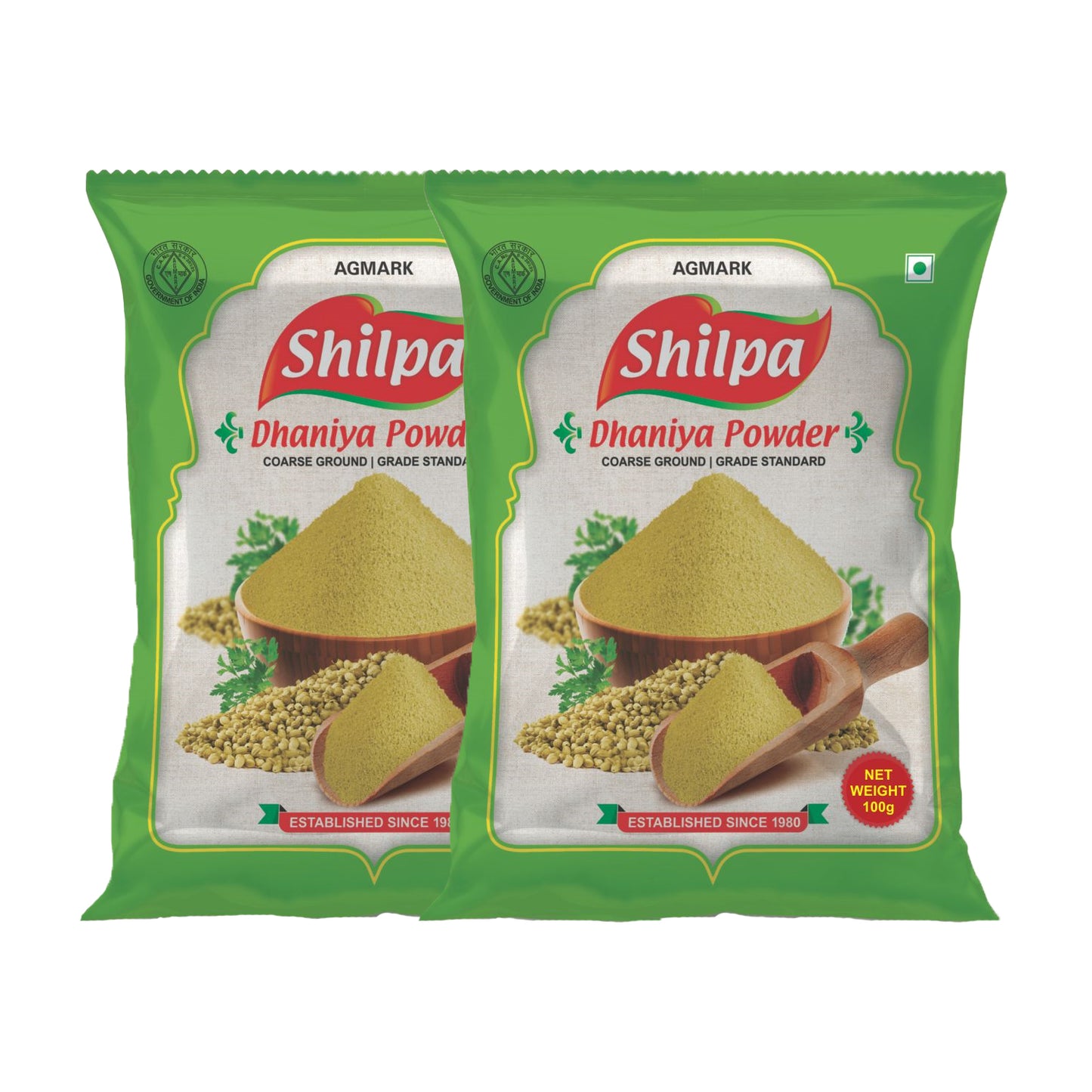 Shilpa Dhaniya (Coriander) Powder 100g (Pack of 2) Pouch
