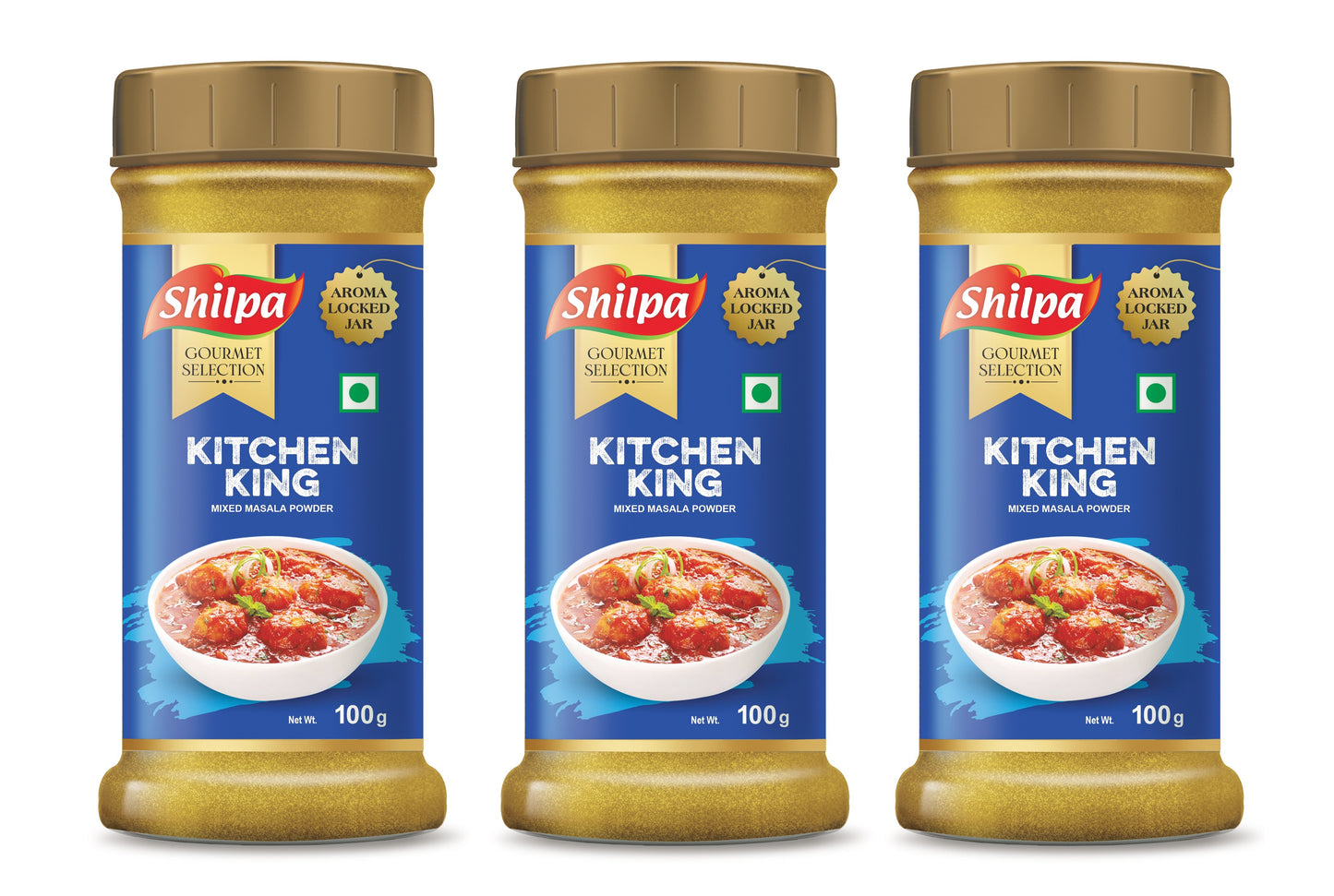 Shilpa Kitchen King, Mixed Masala Powder 100g Jar