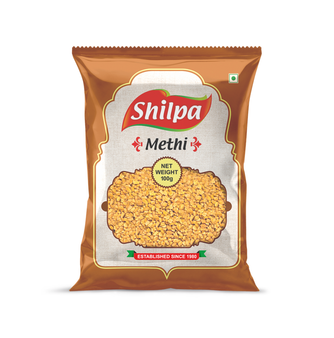 Shilpa Whole Methi (Fenugreek) Seeds 100g Pouch
