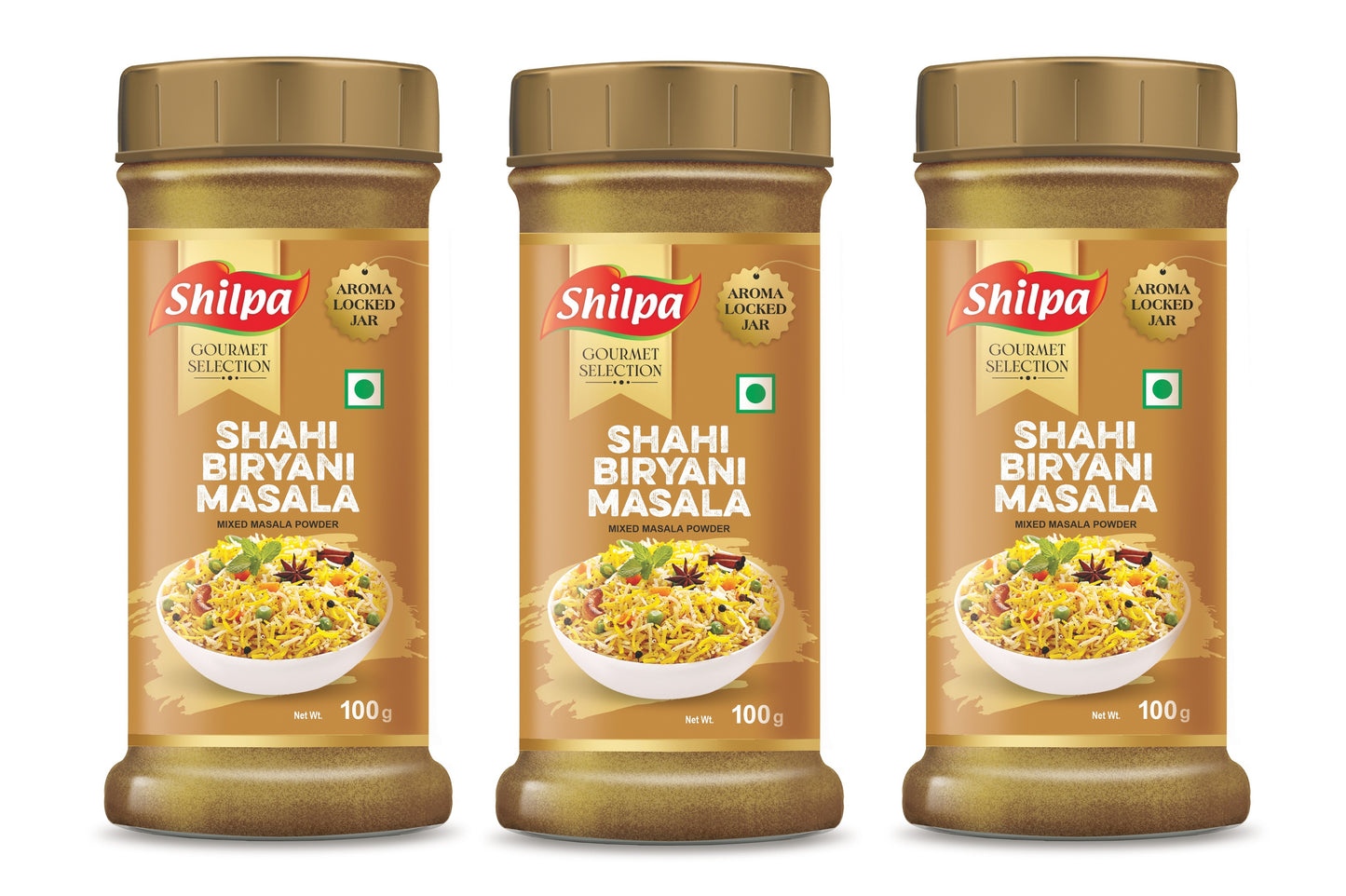 Shilpa Shahi Biryani Masala, Mixed Masala Powder 100g Jar