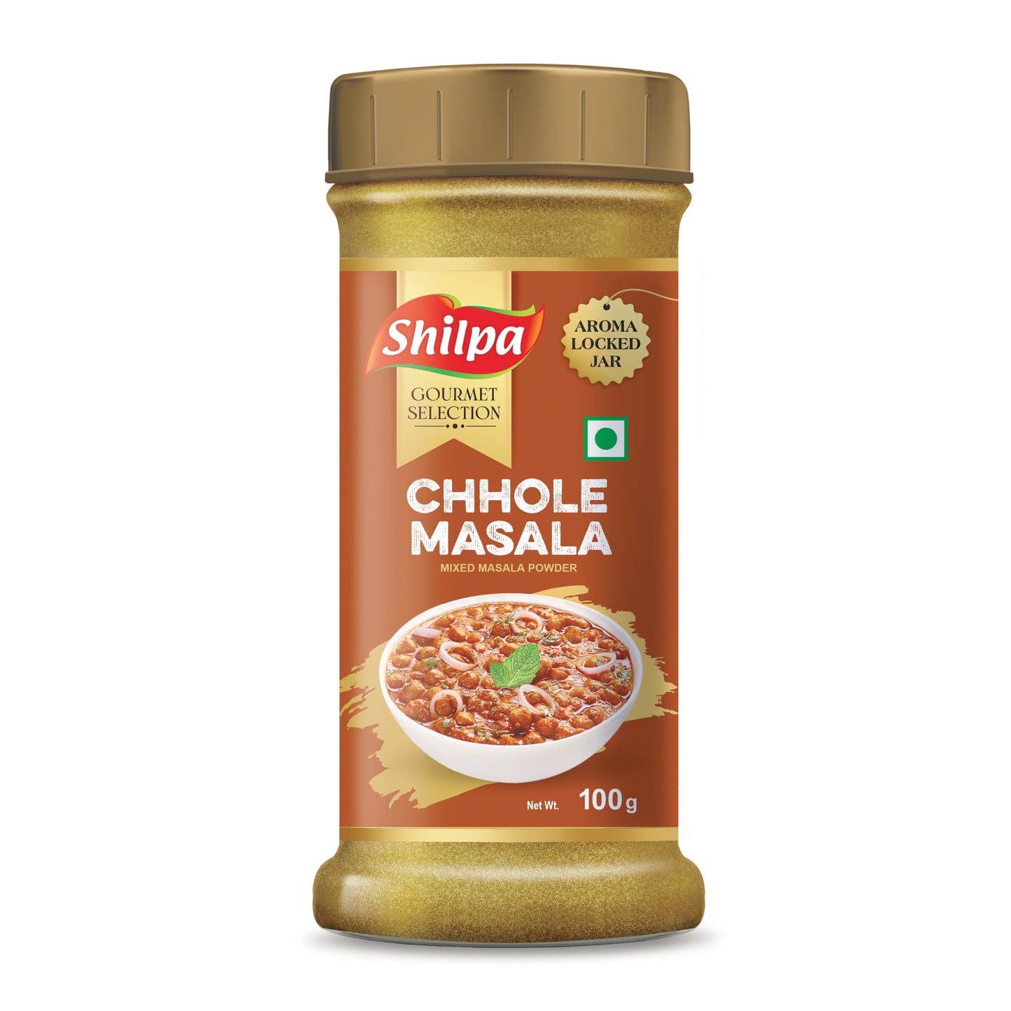 Shilpa Chhole Masala Powder Spices 100g Jar
